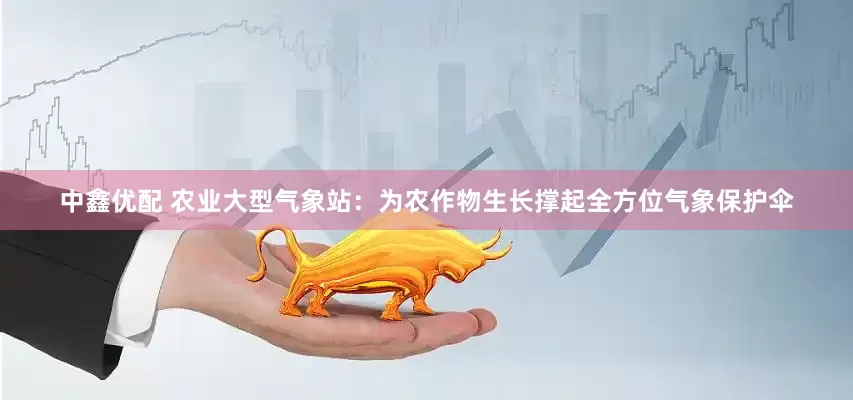 中鑫优配 农业大型气象站：为农作物生长撑起全方位气象保护伞